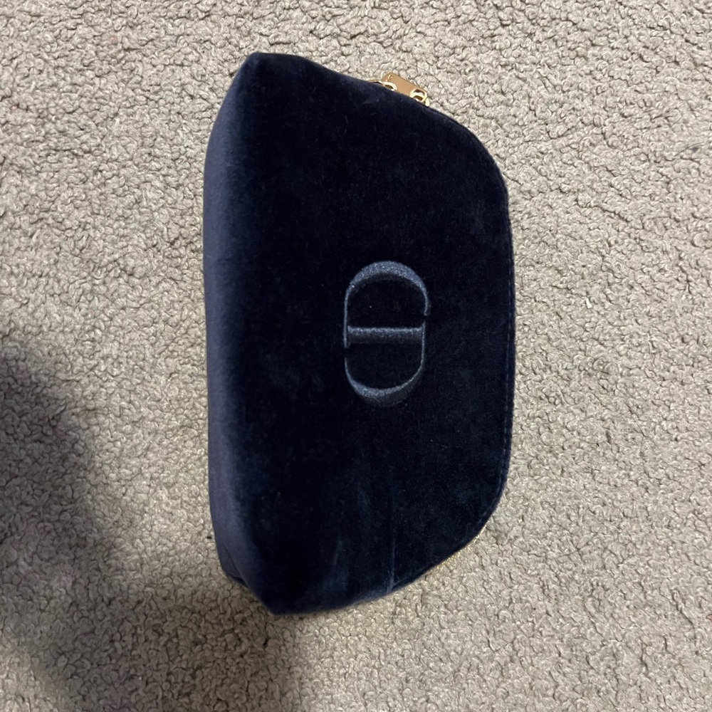 Dior Midnight Blue Velvet Clutch